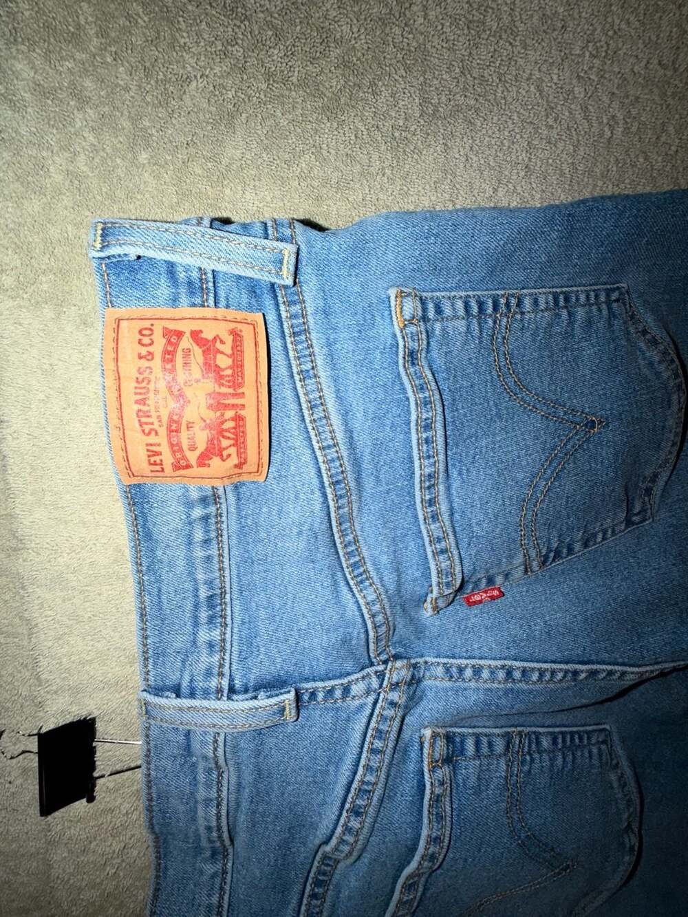 Levi's Ribcage Straight Ankle Jeans Size 31 Medium Wash Denim - Picture 8 of 12